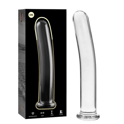 Nebula Series Modèle 8 — Gode en verre borosilicate — transparent — vue 2