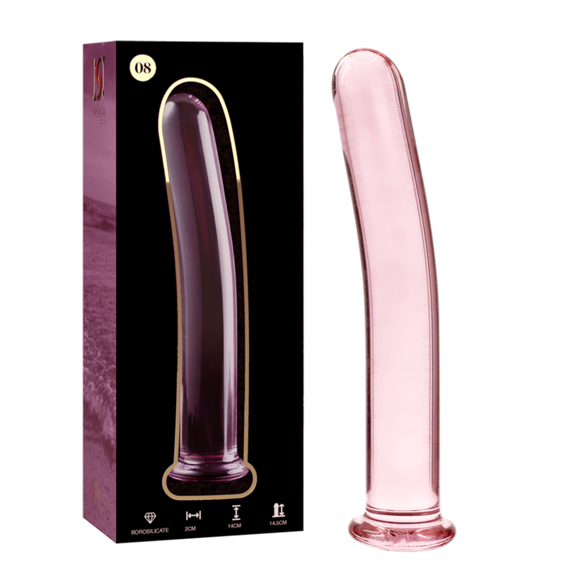 Nebula Series Modèle 8 — Gode en verre borosilicate — rose — vue 2
