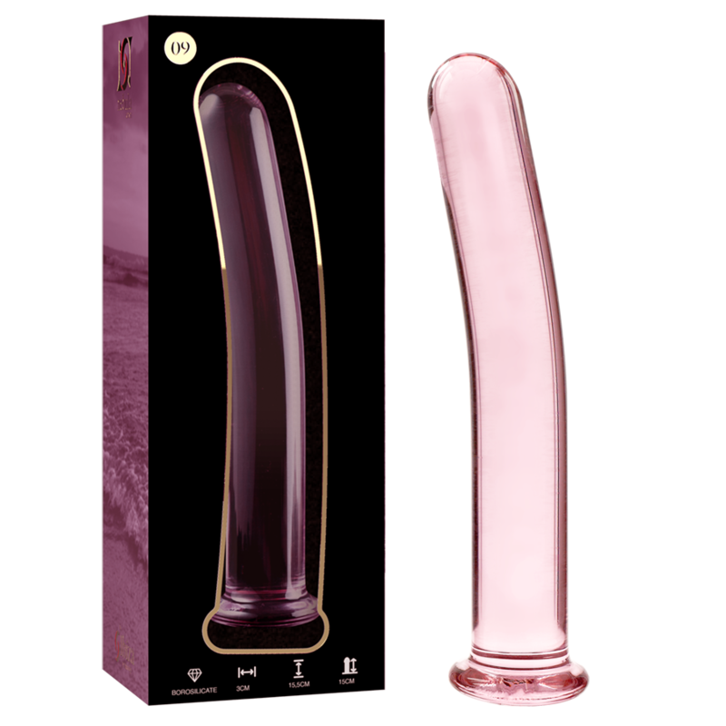 Nebula Series Modèle 9 — Gode en verre borosilicate — rose — vue 2