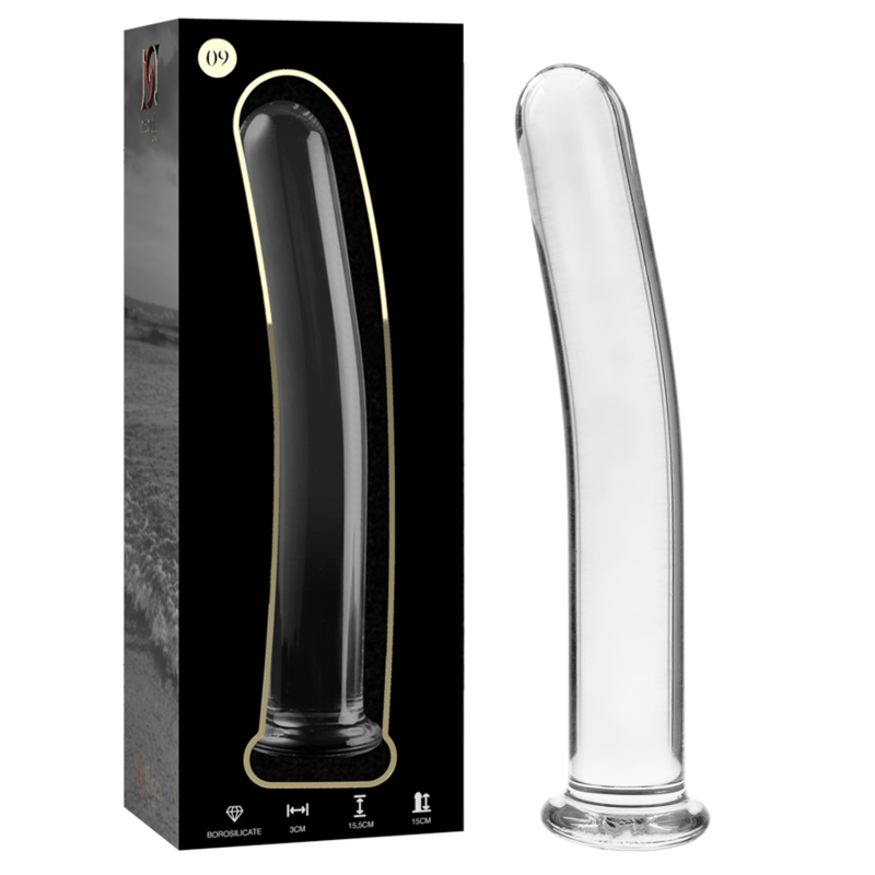 Nebula Series Modèle 9 — Gode en verre borosilicate — transparent — vue 2