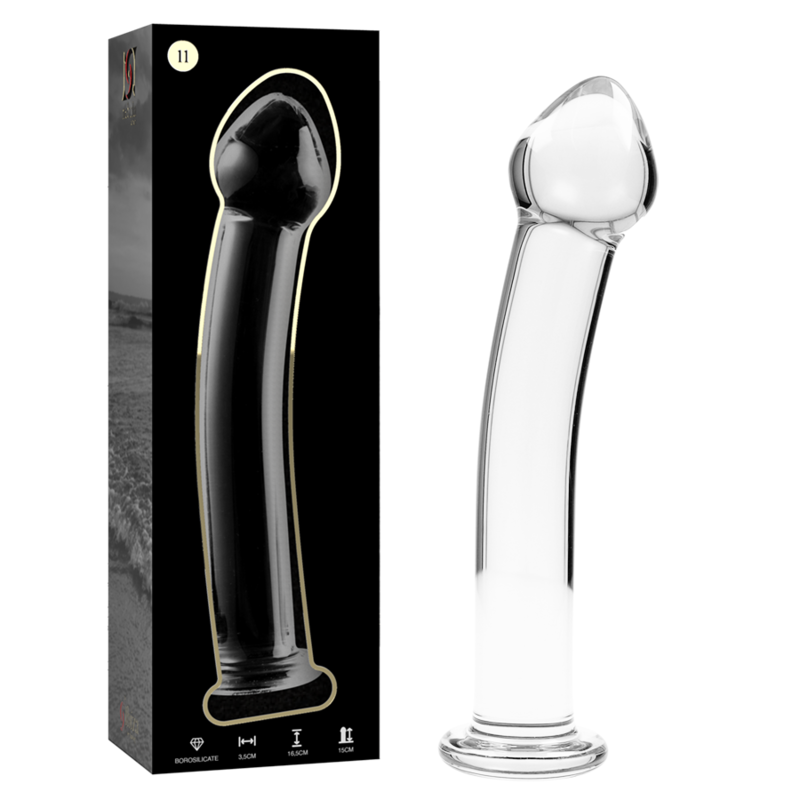 Nebula Series Modèle 10 — Gode en verre borosilicate — transparent — vue 2