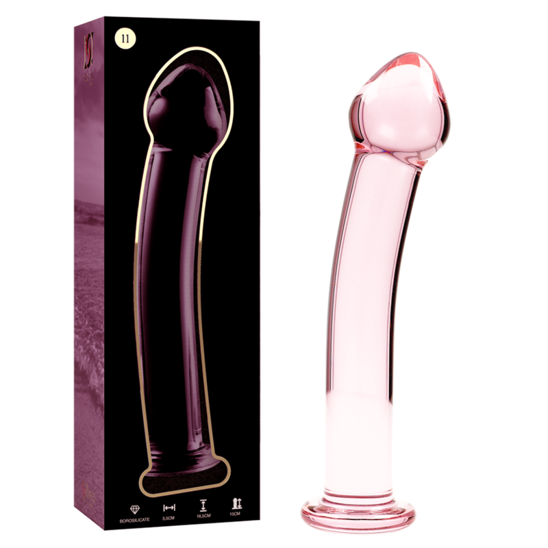 Nebula Series Modèle 10 — Gode en verre borosilicate — rose — vue 2