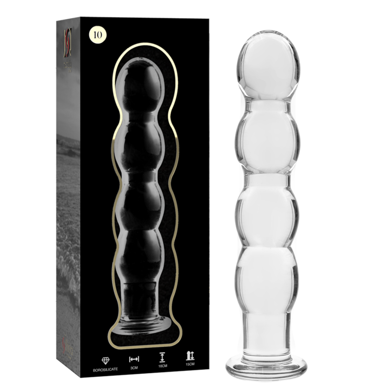 Nebula Series Modèle 11 — Gode en verre borosilicate — transparent — vue 2