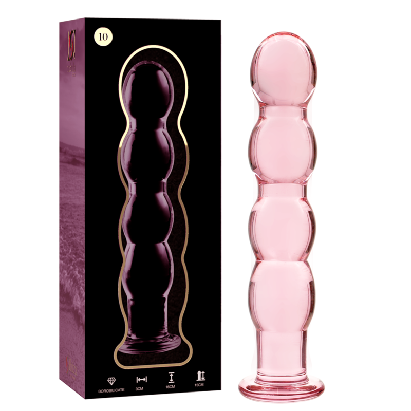 Nebula Series Modèle 11 — Gode en verre borosilicate — rose — vue 2