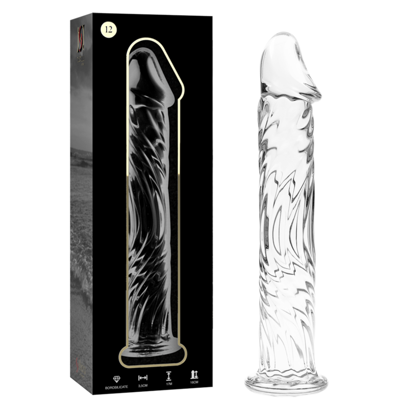 Nebula Series Modèle 12 — Gode en verre borosilicate — transparent — vue 2