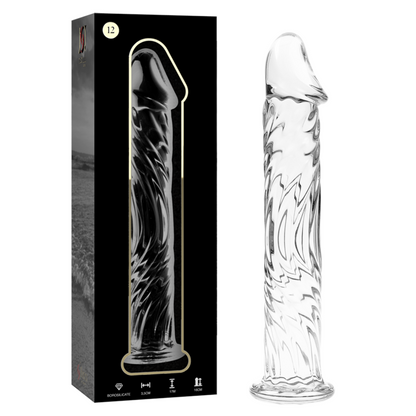Nebula Series Modèle 12 — Gode en verre borosilicate — transparent — vue 2