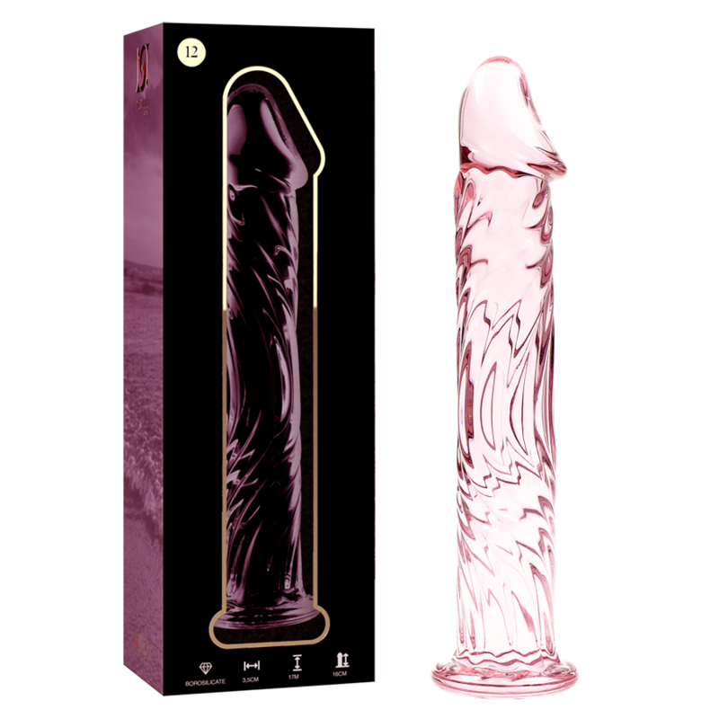 Nebula Series Modèle 12 — Gode en verre borosilicate — rose — vue 2