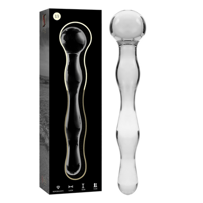 Nebula Series Modèle 13 — Gode en verre borosilicate — transparent — vue 2