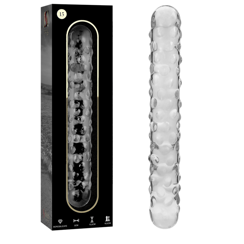 Nebula Series Modèle 15 — Gode en verre borosilicate — transparent — vue 2