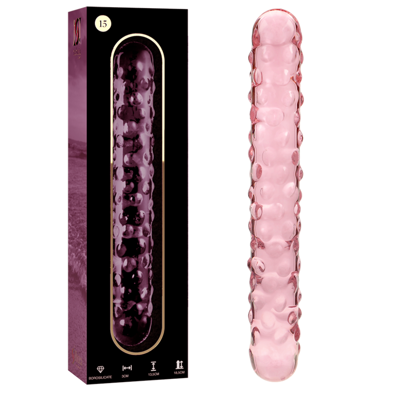 Nebula Series Modèle 15 — Gode en verre borosilicate — rose — vue 2