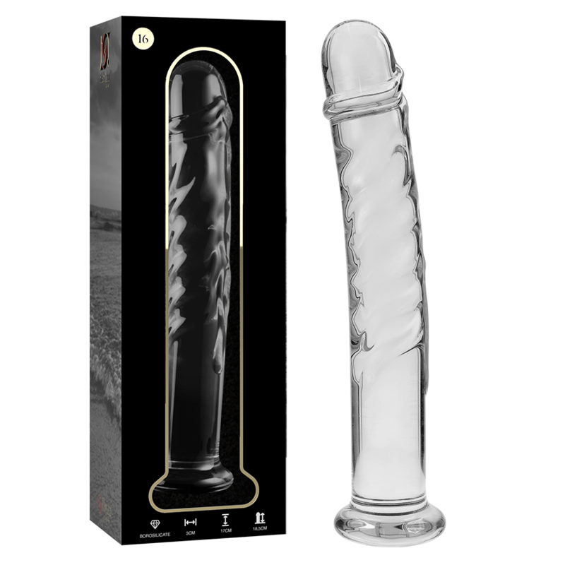 Nebula Series Modèle 16 — Gode en verre borosilicate — transparent — vue 2