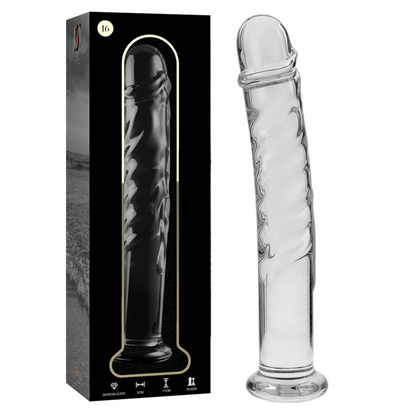 Nebula Series Modèle 16 — Gode en verre borosilicate — transparent — vue 2