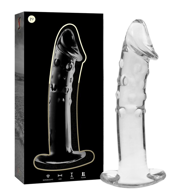 Nebula Series Modèle 19 — Gode en verre borosilicate — transparent — vue 2