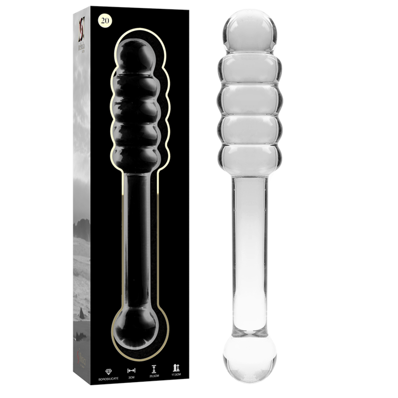 Nebula Series Modèle 20 — Gode en verre borosilicate — transparent — vue 2