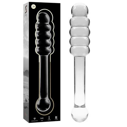 Nebula Series Modèle 20 — Gode en verre borosilicate — transparent — vue 2
