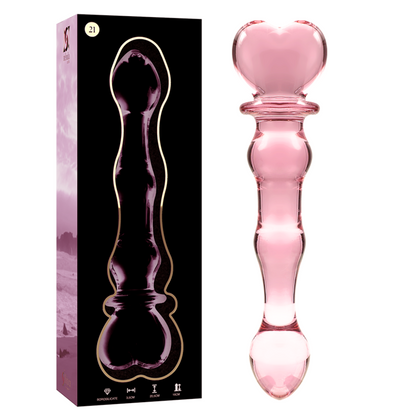 Nebula Series Modèle 21 — Gode en verre borosilicate — rose — vue 2