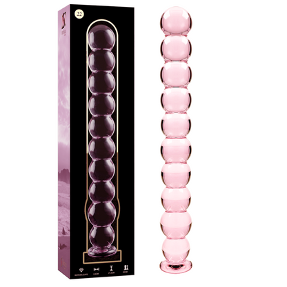 Nebula Series Modèle 22 — Gode en verre borosilicate — rose — vue 2
