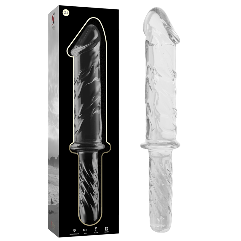 Nebula Series Modèle 24 — Gode en verre borosilicate — transparent — vue 2