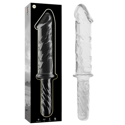 Nebula Series Modèle 24 — Gode en verre borosilicate — transparent — vue 2