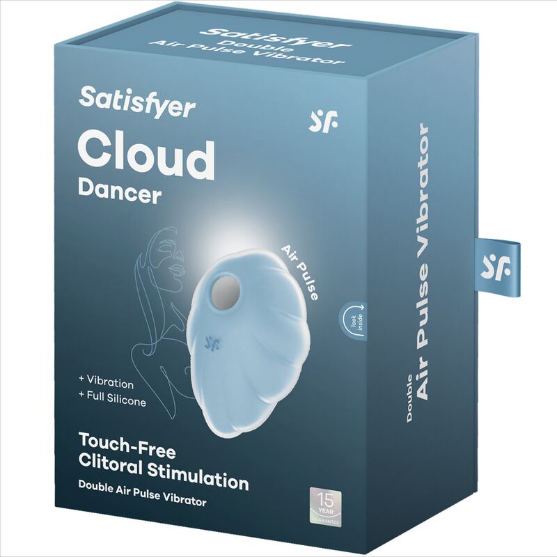 Satisfyer — Vibrateur cloud dancer bleu Air Pulse — vue officielle 6