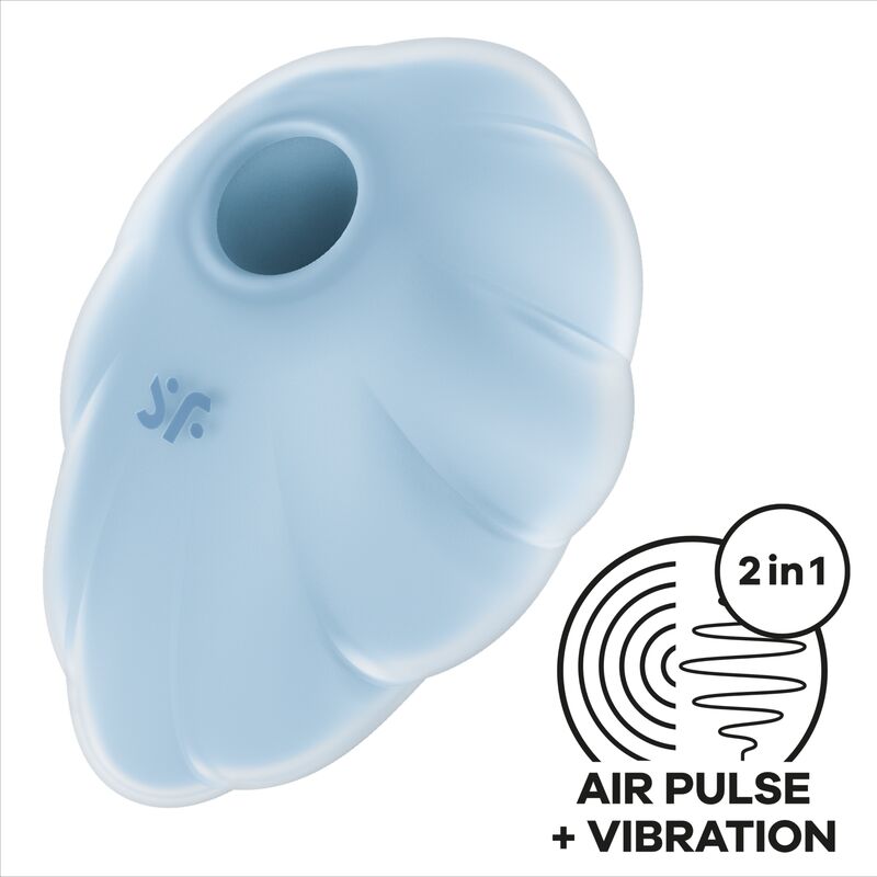 Satisfyer — Vibrateur cloud dancer bleu Air Pulse — vue officielle 1