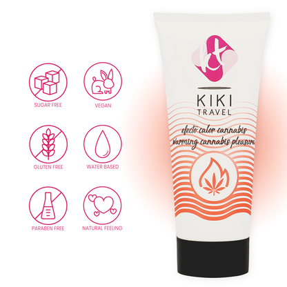 Kikí Travel – Cannabis lubrifiant effet chaud 50 ml – vue produit 4