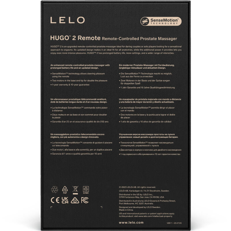 LELO – Masseur de prostate  télécommande hugo 2 vert vert – vue produit 4