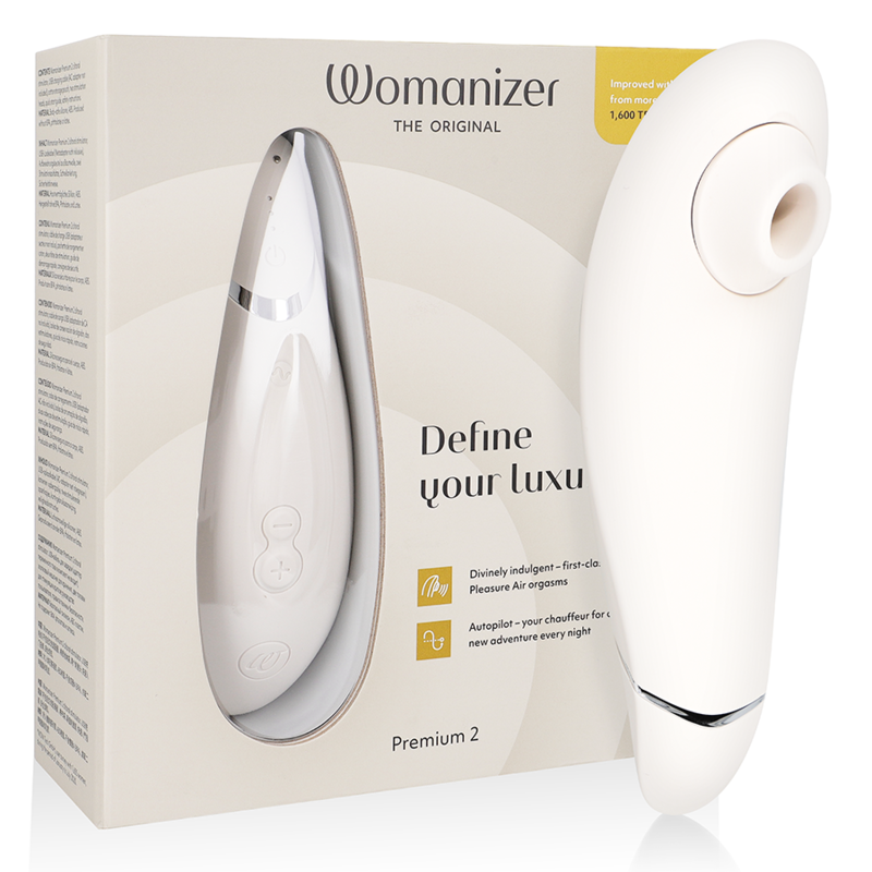Womanizer Premium 2 — Stimulateur clitoridien gris chaud — vue officielle 1