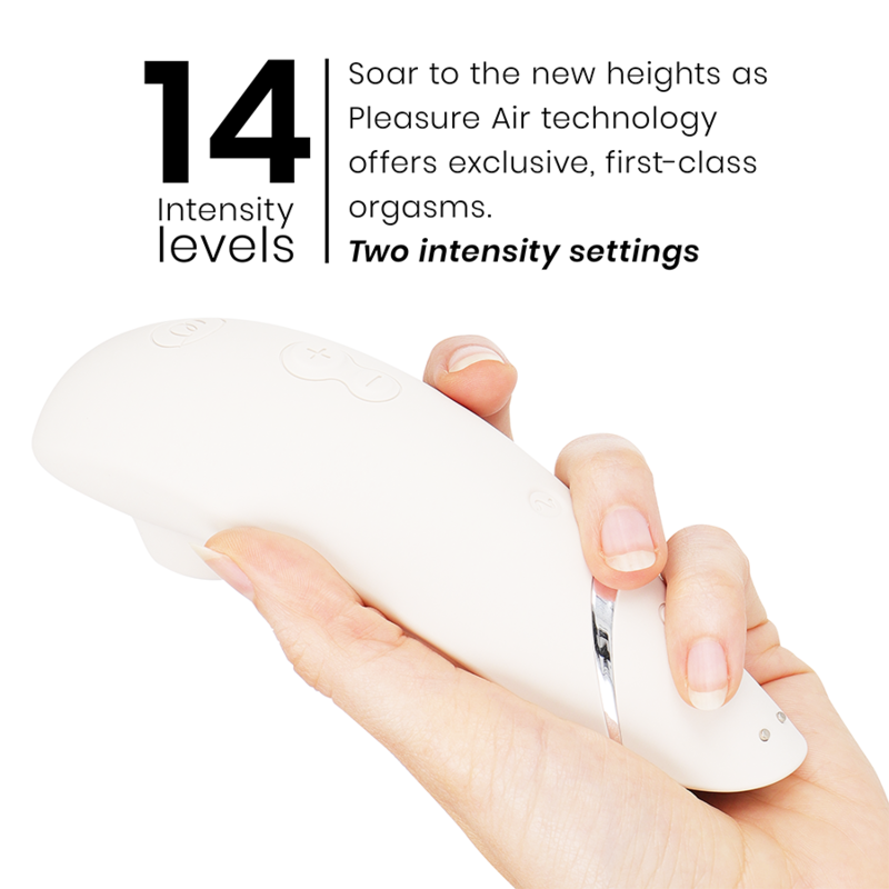 Womanizer Premium 2 — Stimulateur clitoridien gris chaud — vue officielle 5