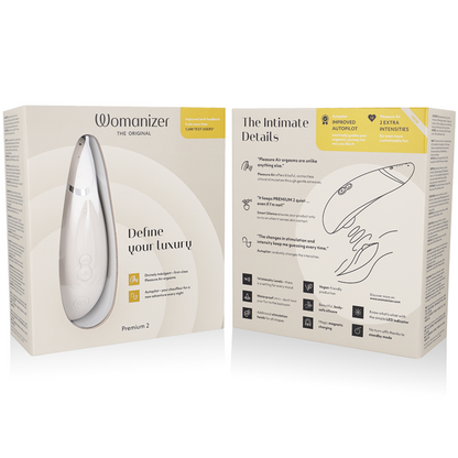 Womanizer Premium 2 — Stimulateur clitoridien gris chaud — vue officielle 7