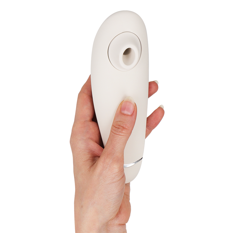 Womanizer Premium 2 — Stimulateur clitoridien gris chaud — vue officielle 4