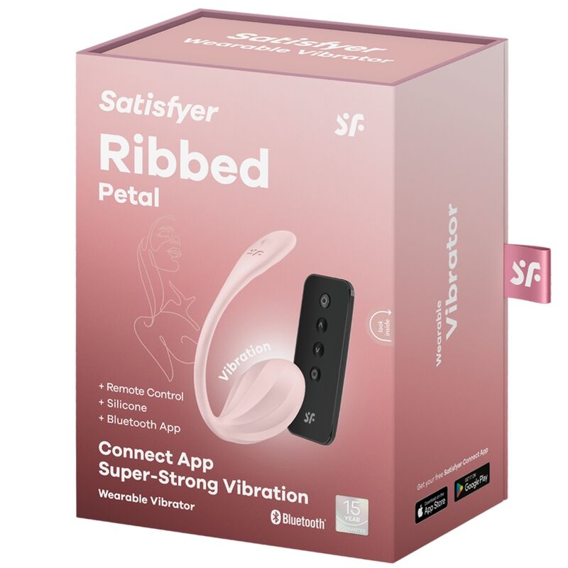 Satisfyer Ribbed Petal – Stimulateur point G connecté – Rose – vue produit 14