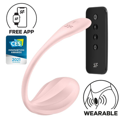 Satisfyer Ribbed Petal – Stimulateur point G connecté – Rose – vue produit 8