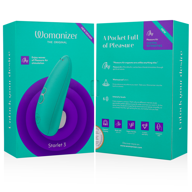 Womanizer Starlet 3 – Stimulateur clitoridien compact – Turquoise – vue produit 7