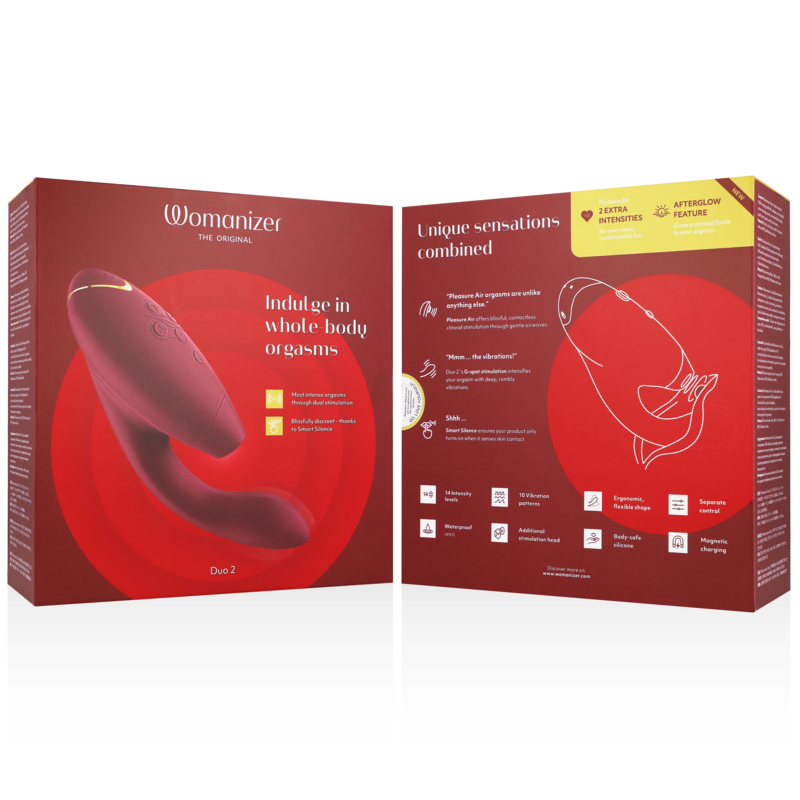 Womanizer Duo 2 – Double stimulation – Bordeaux – vue produit 13
