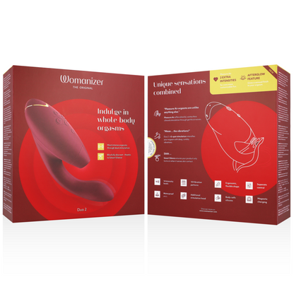 Womanizer Duo 2 – Double stimulation – Bordeaux – vue produit 13