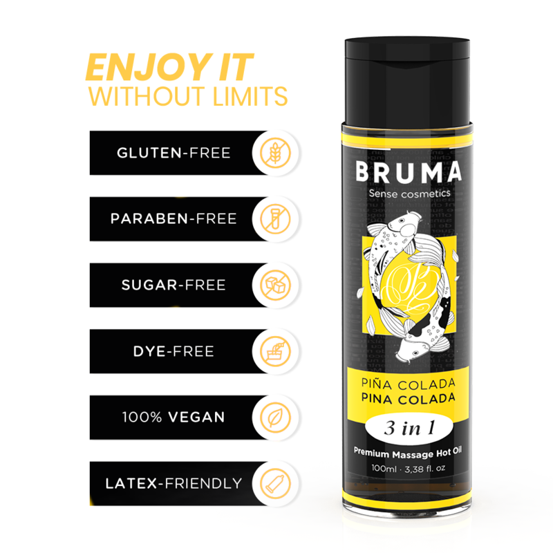 Bruma Premium 3-en-1 – Huile de massage chauffante 100 ml – vue produit 15