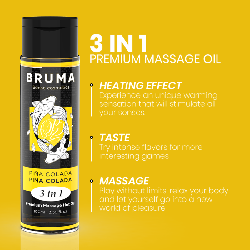 Bruma Premium 3-en-1 – Huile de massage chauffante 100 ml – vue produit 18