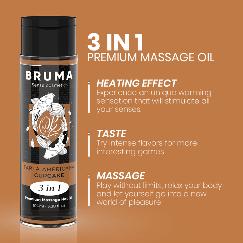 Bruma Premium 3-en-1 – Huile de massage chauffante 100 ml – vue produit 11