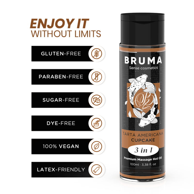 Bruma Premium 3-en-1 – Huile de massage chauffante 100 ml – vue produit 8