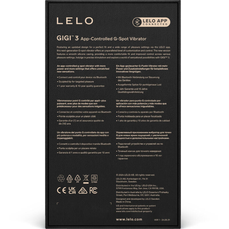LELO Gigi 3 – Vibromasseur point G – vue produit 4