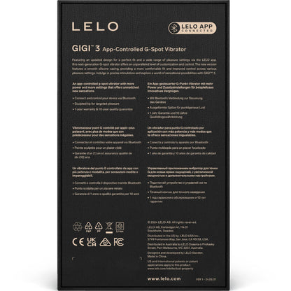LELO Gigi 3 – Vibromasseur point G – vue produit 4