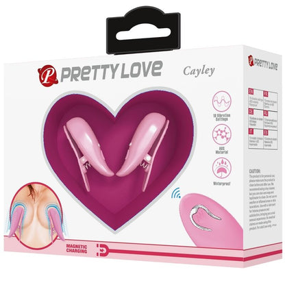 Pretty Love Cailey – Pinces à tétons vibrantes télécommandées – vue produit 8