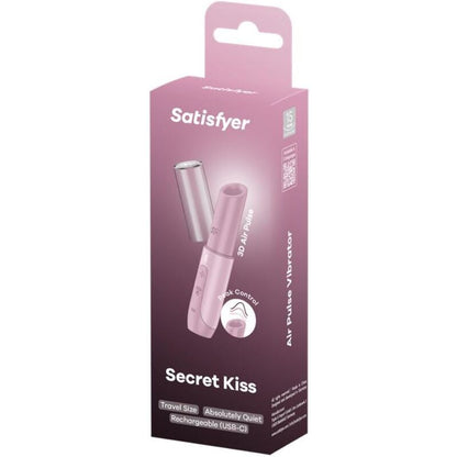 Satisfyer — Stimulateur de clitoris secret kiss wave rose — vue officielle 6