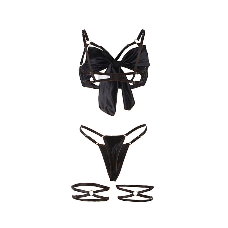Subblime 955199 – Ensemble lingerie noir à nœuds – vue produit 8