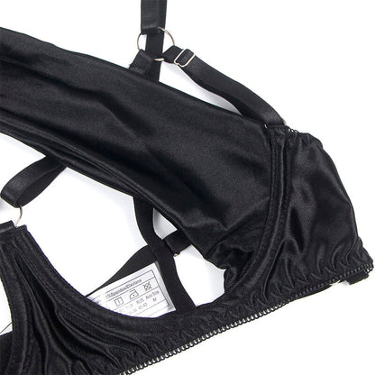 Subblime 955199 – Ensemble lingerie noir à nœuds – vue produit 12