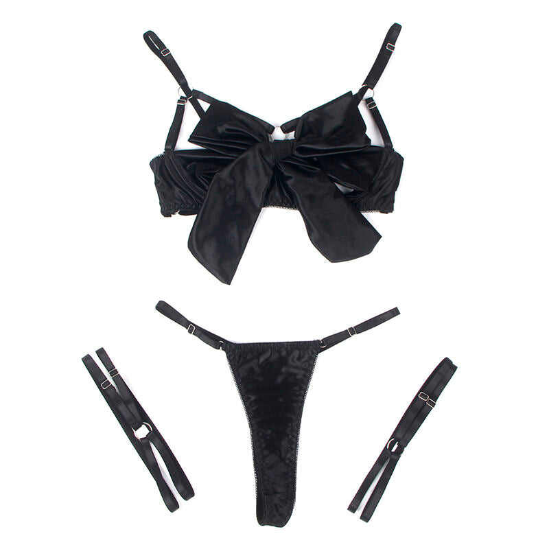 Subblime 955199 – Ensemble lingerie noir à nœuds – vue produit 29