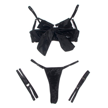 Subblime 955199 – Ensemble lingerie noir à nœuds – vue produit 29