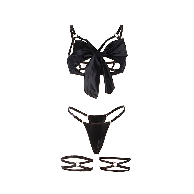 Subblime 955199 – Ensemble lingerie noir à nœuds – vue produit 30