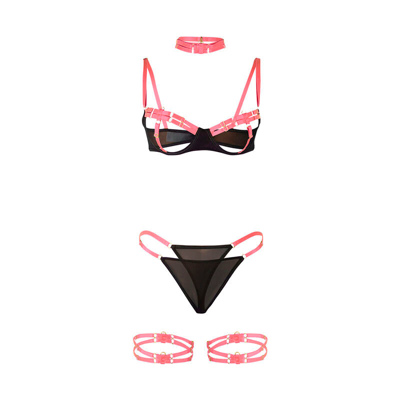 Subblime – Ensemble lingerie néon avec collier – vue produit 19